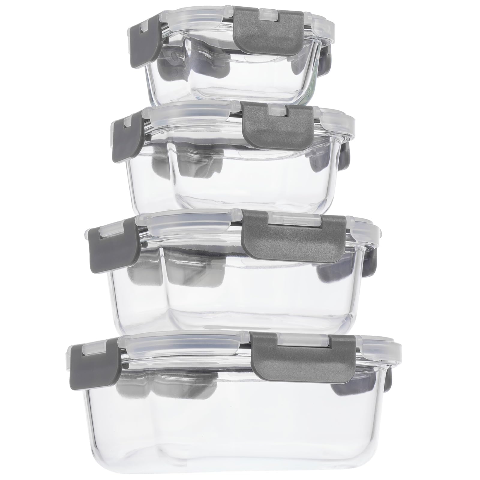 Amazon｜AILTEC 耐熱ガラス 保存容器 4個セット 密閉 ガラス容器